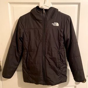 Reversible North Face Mossbud Parka. M/M 10 Kids GirlsReversible insideout Plush